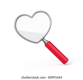 Heart Shaped Magnifying Glass