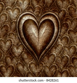 heart of stone all cracking on similar background