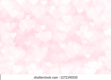 Heart Valentine Light Pink Background