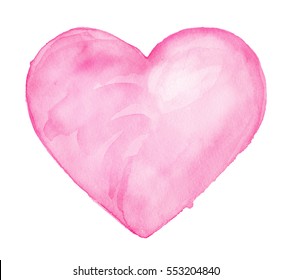 Heart. Watercolor Illustration