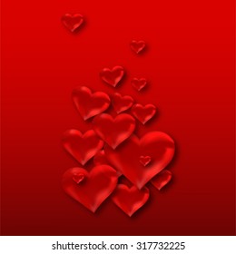 hearts background