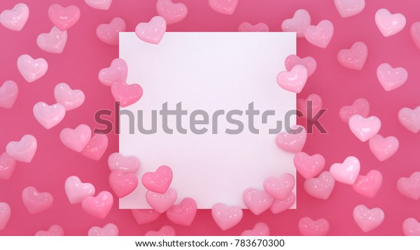 ハートの背景 バレンタインデー 3dハート 愛の壁紙 預言結婚式の旗