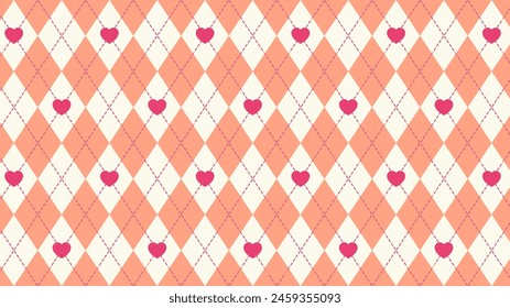 hearts pattern a cute background