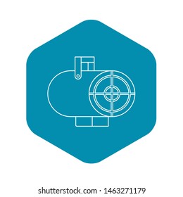 Heat Gun Icon. Outline Illustration Of Heat Gun Icon For Web