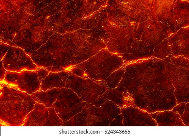 heat red cracked ground texture after eruption volcano