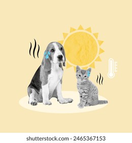 Heat stroke, heat pets, dog, cat, animals, sun, heat, temperature, high temperatures, averages, Celsius, fahrenheit, house, hot, soil, complication, health, veterinarian, water, friends - Powered by Shutterstock