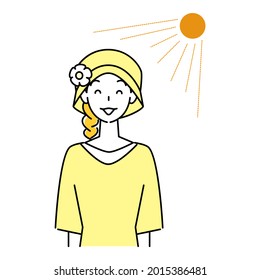 太陽 紫外線 女性 のイラスト素材 画像 ベクター画像 Shutterstock