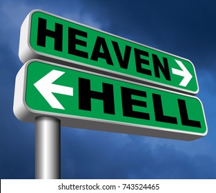 Heaven Hell Devils Angels Salvation Evil Stock Illustration 743524465 ...