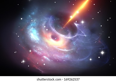 Heavy Black Hole With Plasma Jet