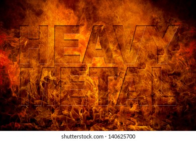 Heavy Metal Fire Background Banner Great Stock Illustration 140625700 ...