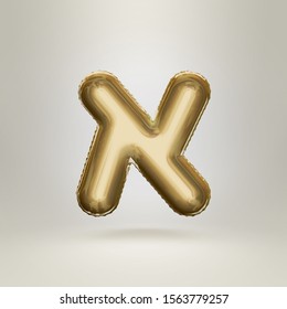 Hebrew Gold Balloon Letters Made Of Realistic 3d Foil Helium Air Balloon. Jewish Balloon Alphabet Alef Bet - Illustration