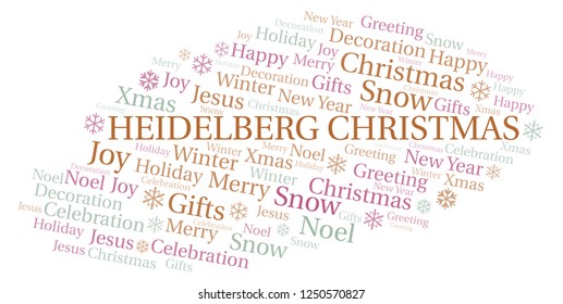 Heidelberg Christmas Word Cloud.