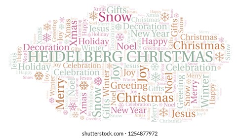 Heidelberg Christmas Word Cloud.