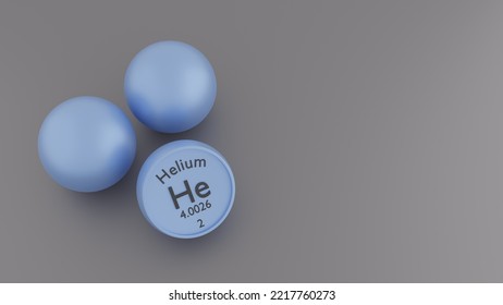 Helium Gas Supply Shortage Concept 3d Illustration