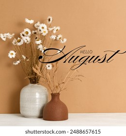 Hello August, Welcome, Summer, Vacation,  - Powered by Shutterstock