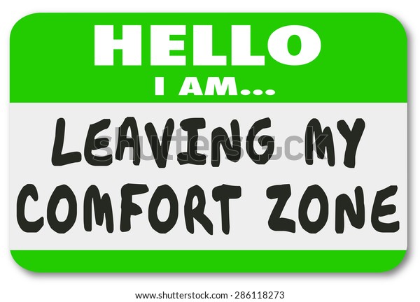 Hello Leaving My Comfort Zone Name のイラスト素材