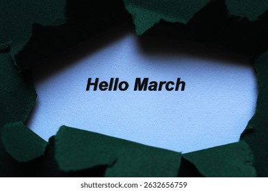 hello march write - hello march banner