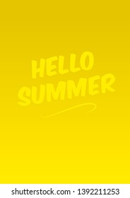 hello summer holidays color gradient - Shutterstock ID 1392211253