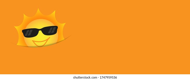 Hello Summer Sun Background Illustration - Shutterstock ID 1747959536