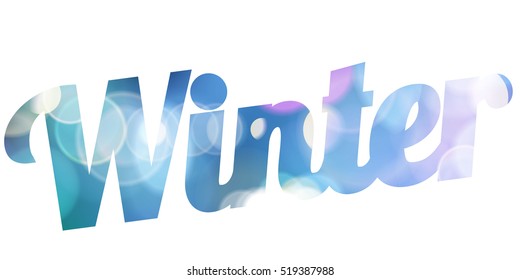 Hello Winter blue card. modern soft color background - Powered by Shutterstock