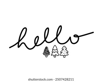 hello winter hello december. holiday moment is coming. element for banner design. simple ornament to celebrate chistmas - Powered by Shutterstock