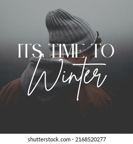 Hello winter, time to get cozy. Hand written lettering quote. Cozy phrase for winter or autumn time. Modern calligraphy poster. Inspirational winter sign with trees pattern. - Powered by Shutterstock