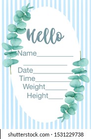 Hello World, Baby Noted Card