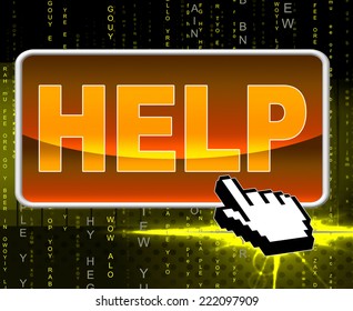 Help Button Meaning World Wide Web And Website