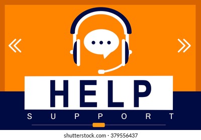 HElp Hellpline Helping Hand Headphones Advice Concept - Powered by Shutterstock