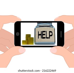 Help Jar Displaying Monetary Support Or Contribution