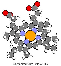 Heme B Haem B Molecule Heme: стоковая иллюстрация, 214524685 | Shutterstock