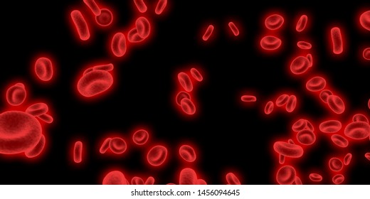 Hemorheology Or Haemorheology And Blood Viscosity 3D Render