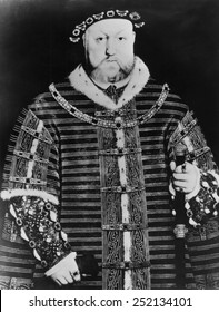 Henry VIII (1491-1547), King Of England, And Ireland, From 1509 Until His Death. Portrait By Hans Holbein The Younger, 1540.