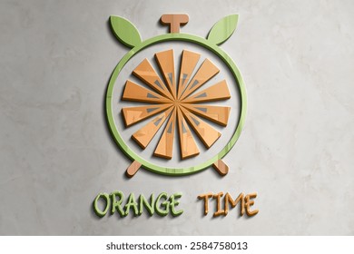 he"Orange Time" logo blends a vibrant orange clock with a shattered glass effect, symbolizing energy, creativity, and breaking boundaries. Its bold, dynamic design feels human and timeless,logo design