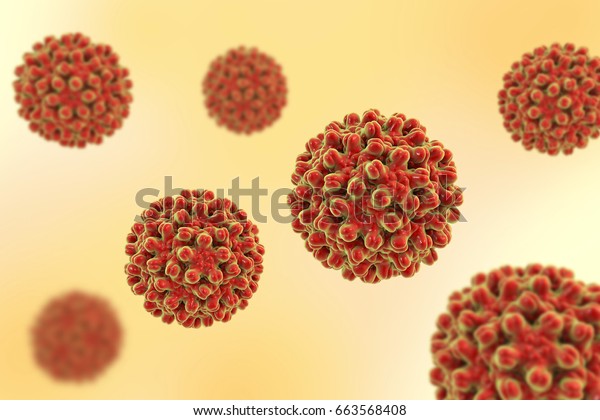 Hepatitis B viruses on colorful background,\
3D\
illustration