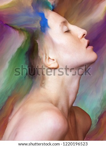 Similar – Image, Stock Photo longing Face