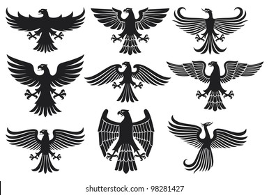 Heraldic Eagle Set (design Elements)