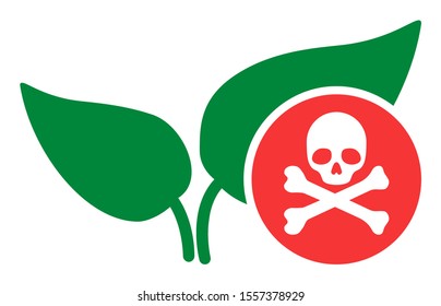 Herbicide Raster Icon. Flat Herbicide Symbol Is Isolated On A White Background.