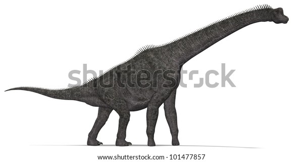 herbivorous dinosaur with long neck and tail