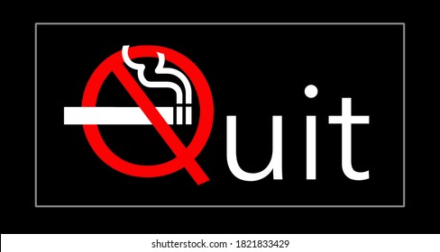 Here Is A Generic Quit Smoking Logo.