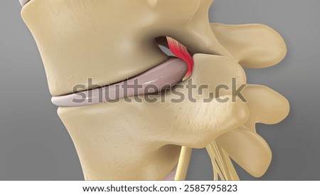 Herniated Disc Bulging Nerve Pinched Flexion Vertebrae