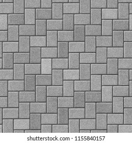 Herringbone Pattern Paving Seamless Texture 