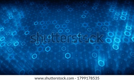Hexagon design of future technology digital abstract background concept