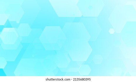 Hexagon geometric white blue pattern bright healthcare medical and technology background. Abstract graphic digital future science concept design.