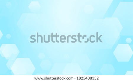 Hexagon geometric white blue pattern bright healthcare medical and technology background. Abstract graphic digital future science concept design.
