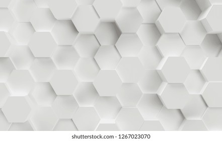 hexagonal abstract 3d background - Illustration - 3D rendering - Illustration   - Powered by Shutterstock