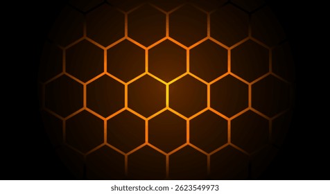 Hexagonal Honeycomb Pattern Elegant Background