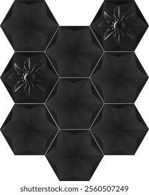 hexagonal tile texture in hight resolution for decaration 