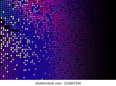 Hi Tec Fading Blue And Magenta Mosaic Background 