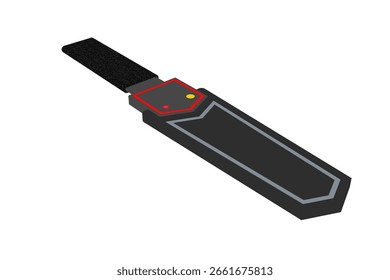 High Definition Portable Metal Detection Scanner Icon. Essential Handheld Tool for Customs Inspection, Crime Prevention, and Access Control. Precision Device for Concealed Weapon and Object Detection.